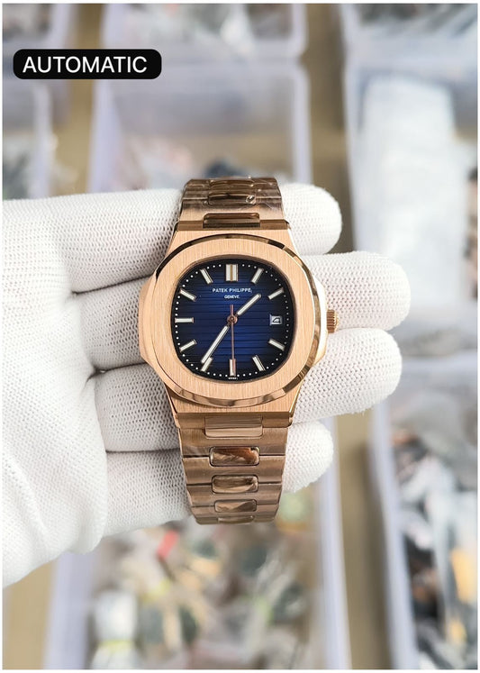 Pa.tek philippe nautilus automatic copper blue