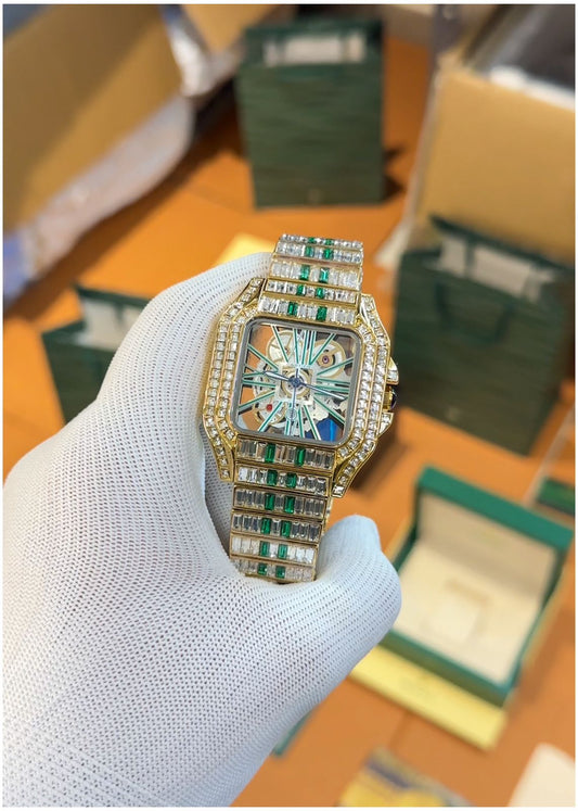 Car.tie_r Santos Diamond Gold Green