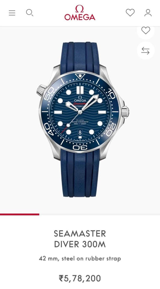 Om.ega seamaster Diver 300M