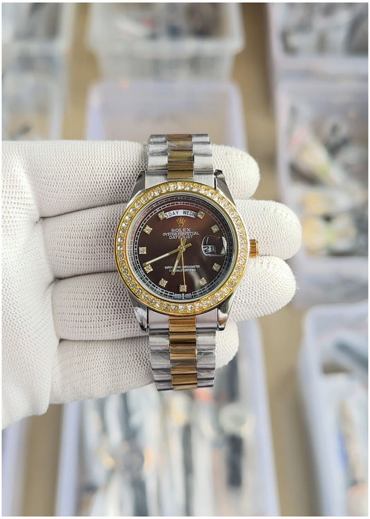 Rol.ex Oyster perpetual Day Date Diamond 40 Battery