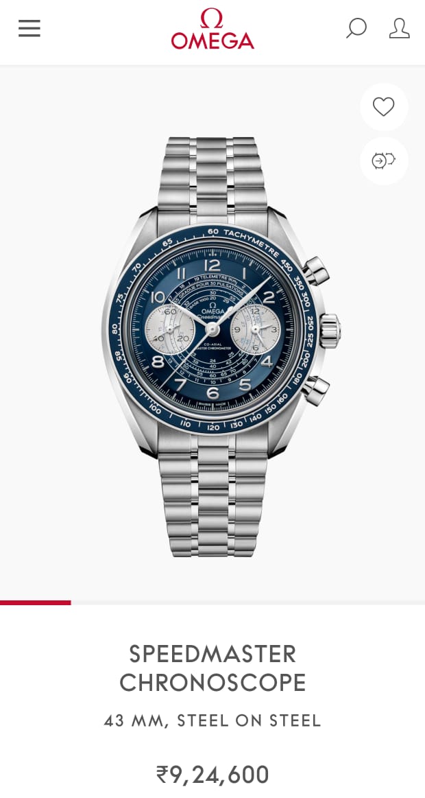Om.ega speedmaster Chronoscope 2 Country