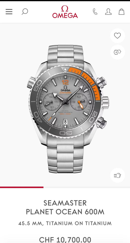 Om.ega Seamaster Planet Ocean Quartz Japan