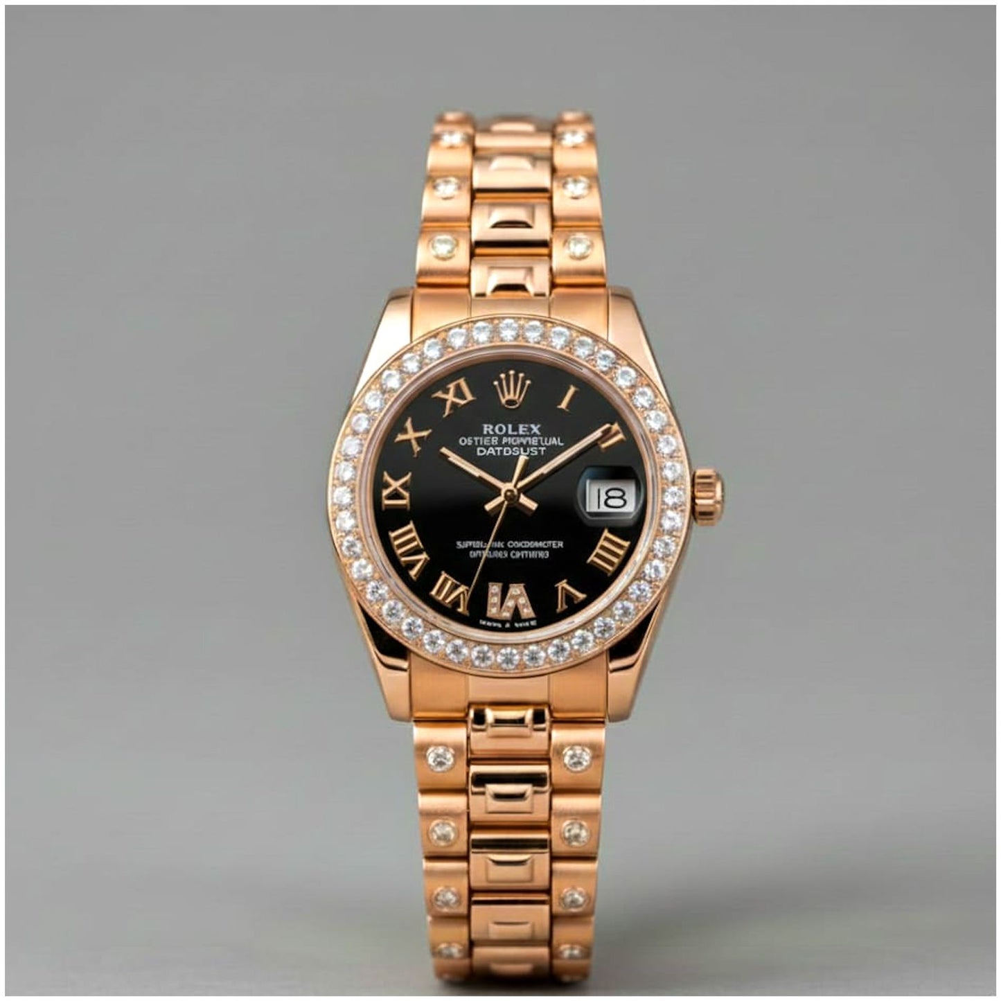 Rol.ex Oyester Perpetual Date Just Copper-Black for her