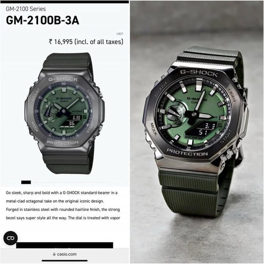 NEW G-SHOCK GM2100 GREEN NOW AVAILABLE