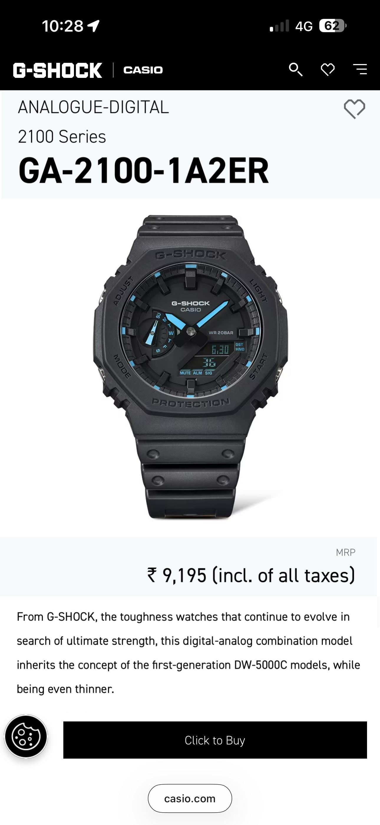 NEW GA2100 Black & Blue