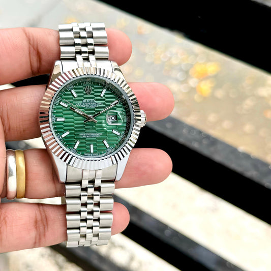 ROL.EX DATEJUST GREEN