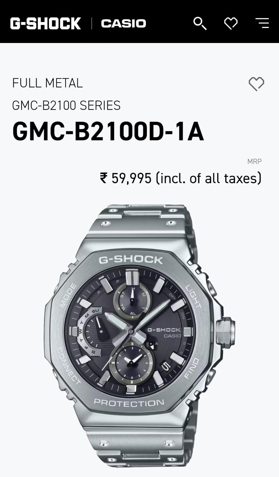 New Casio G-Shock GMC-B2100ZE