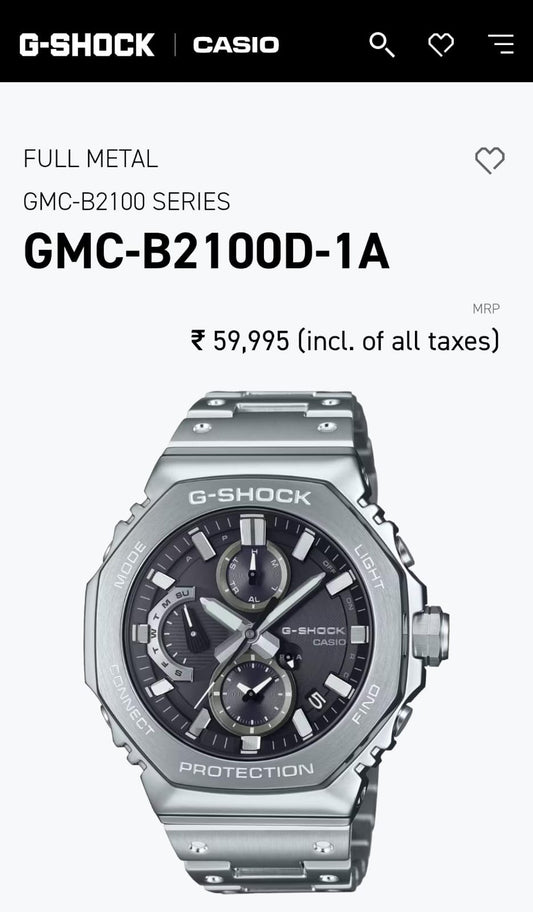 New Casio G-Shock GMC-B2100ZE
