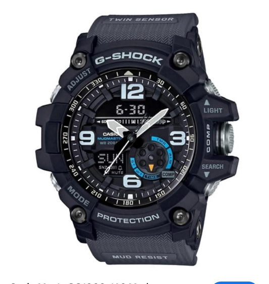 New Casio G Shock Gg1000 Mud Master Grey Strap