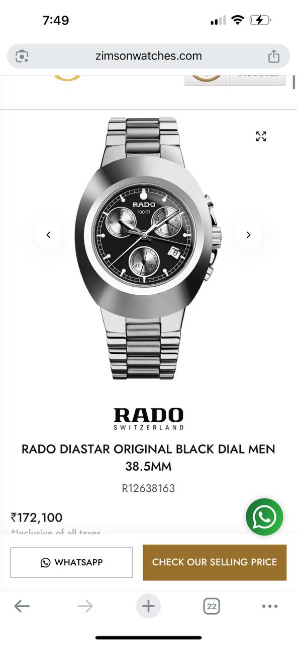 EXCLUSIVE RA.DO DIASTAR PREMIUM COLLECTION