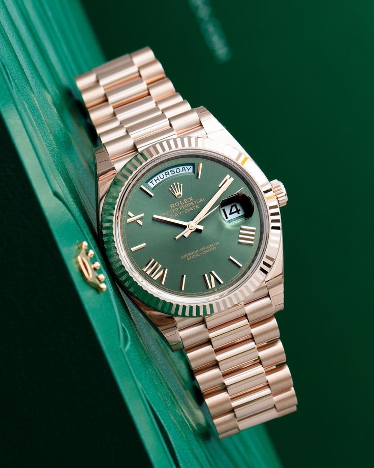 Rol.ex Oyster perpetual Day Date Automatic Copper-Green