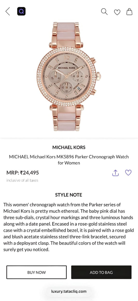 Mic.hael Kors Women's Parker Catalog Model