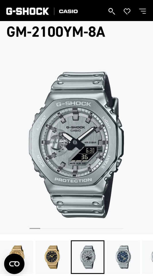 New Casio g shock gm2100