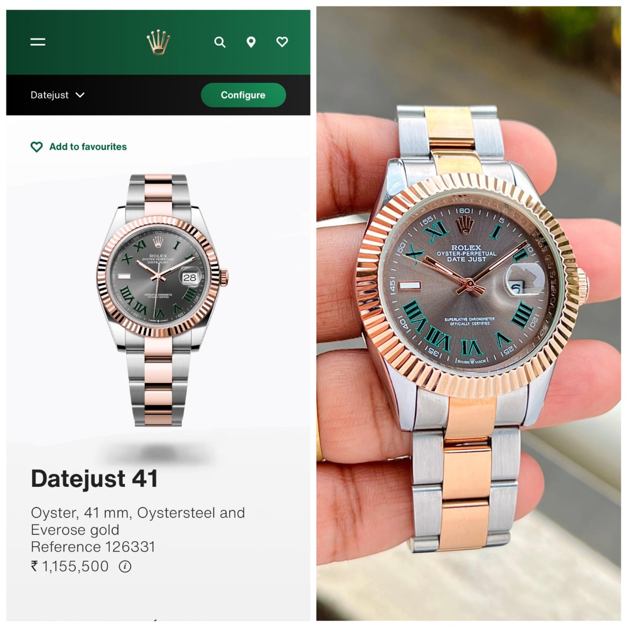 Rol.ex Premius DateJust 41, Wimbledon Series