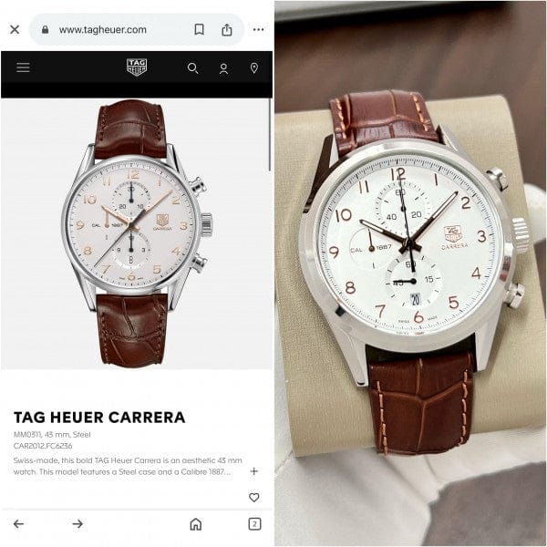 NewTag heuer carrera calibre 1887 Japan