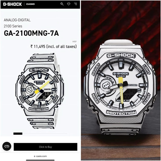 New Casio g shock ga2100 Manga