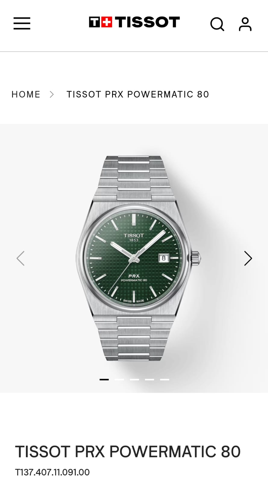 Tis.sot 1853 Prx Powermatic