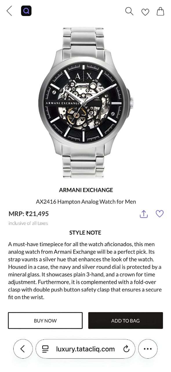 Ar.mani Exchange Ax2418