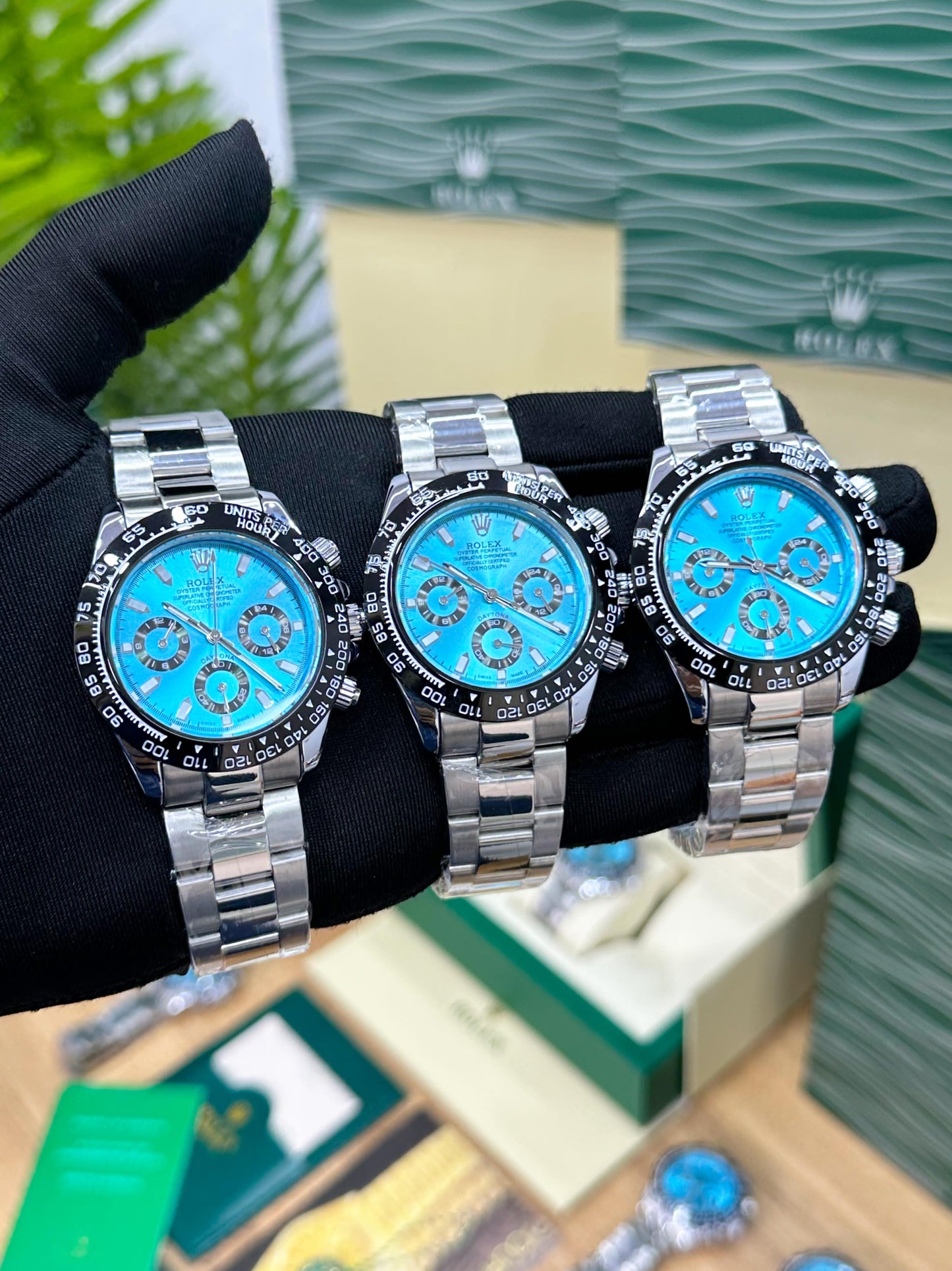 ROL.EX DAYTONA BLUE TIFFANY DIAL CELEBRITY CHOICE