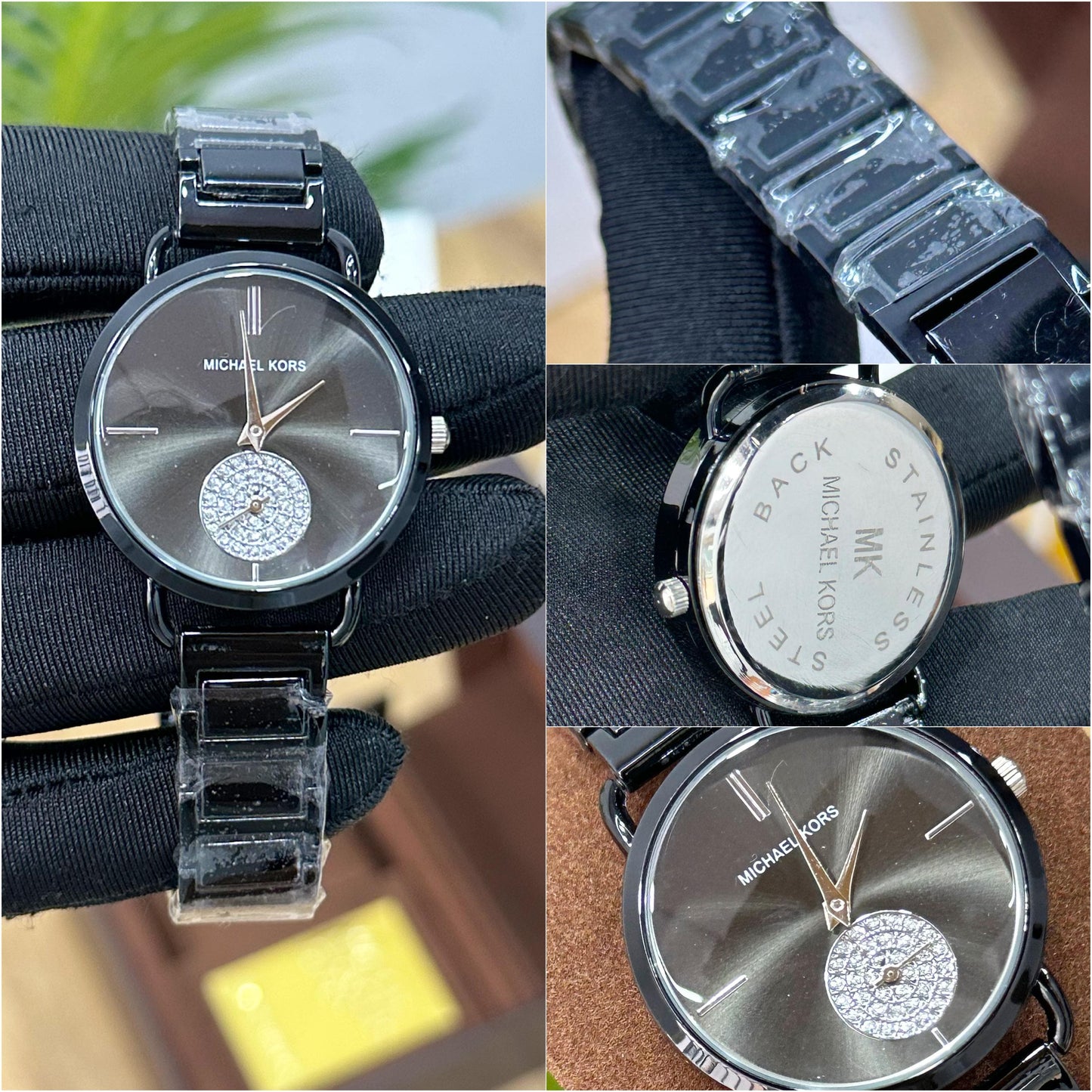BEAUTIFUL MICHAEL KORS PORTIA ALL BLACK