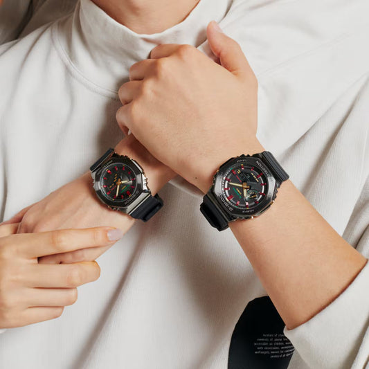NEW G SHOCK GA-2100 BLACK RED