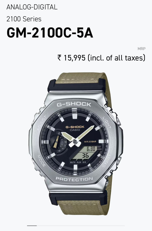 NEW G SHOCK GM 2100 SERIES