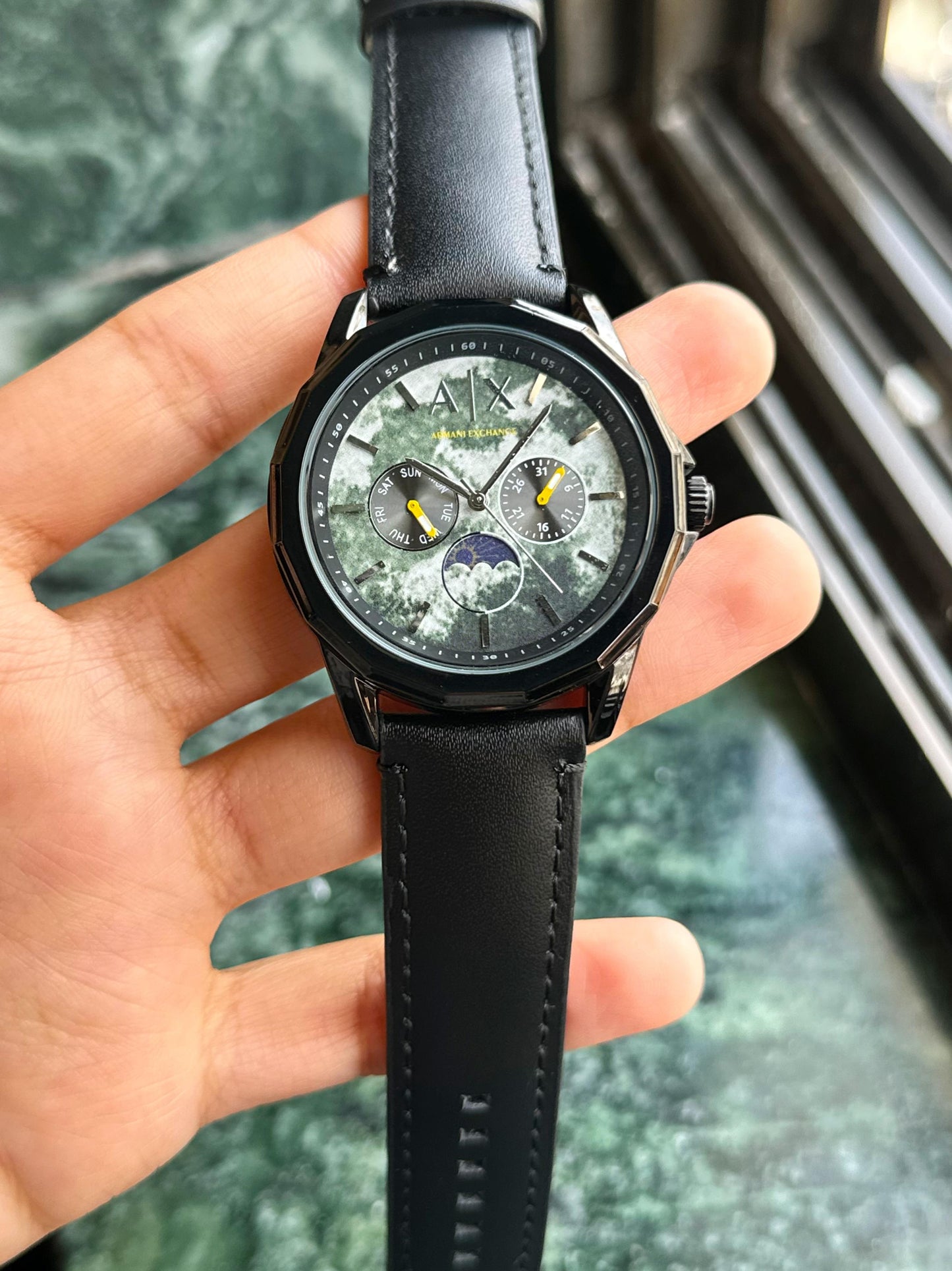 AR.MANI EXCHANGE MEN'S MOONPHASE MULTIFUNCTION