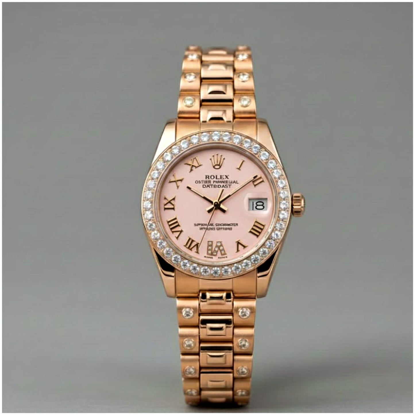 Rol.ex Oyester Perpetual Date Just Copper-Pink for her