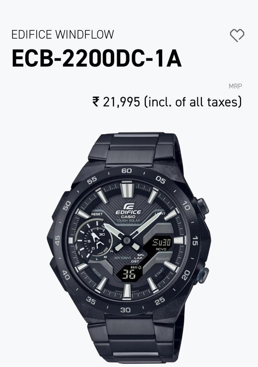 New Casio Edifice Ecb-2200DC