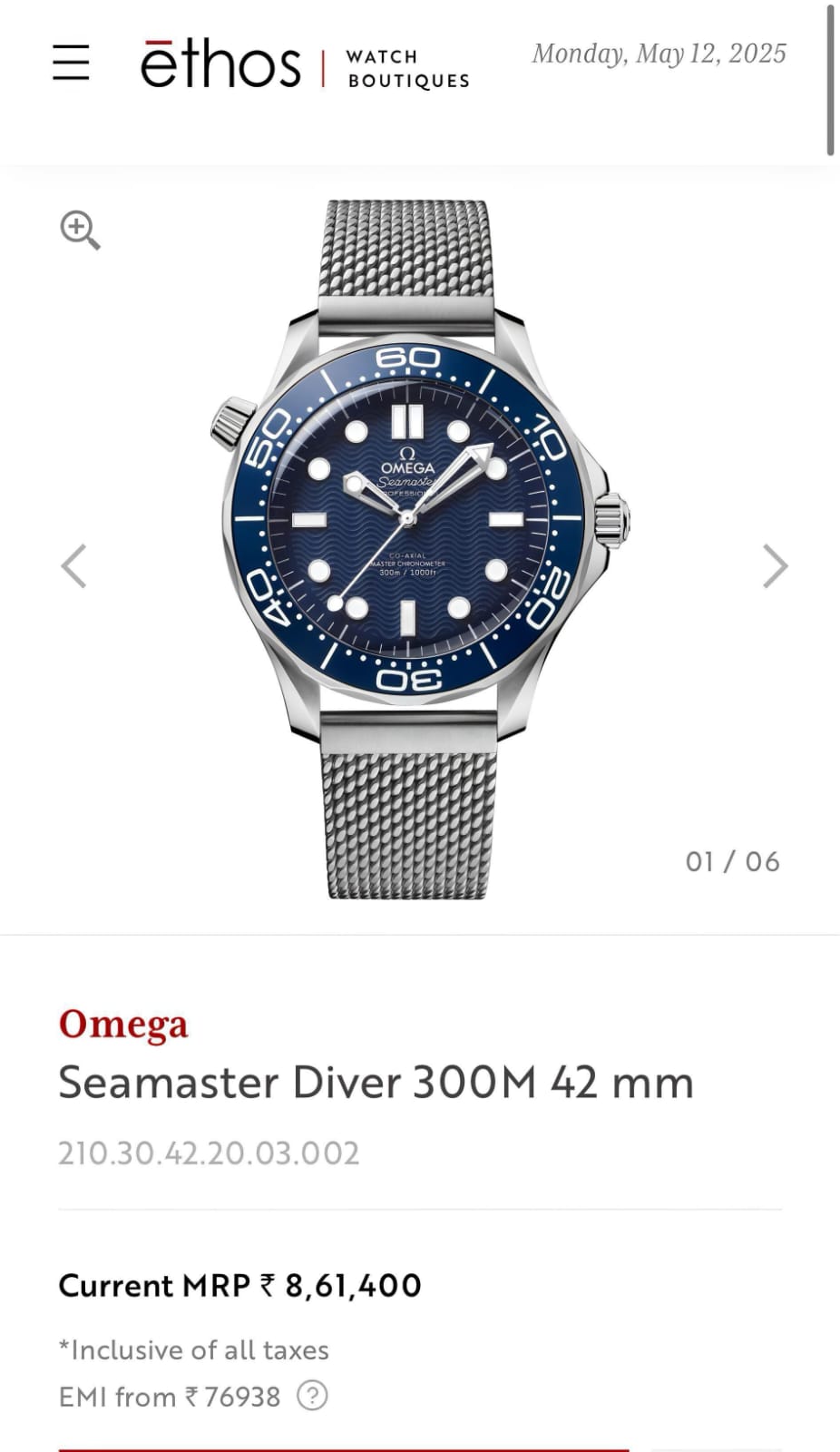 Om.ega Seamaster Diver 300M