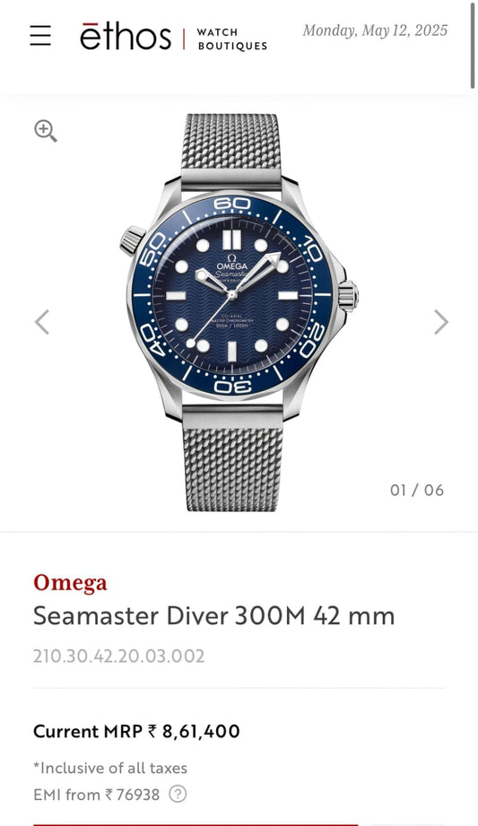 Om.ega Seamaster Diver 300M