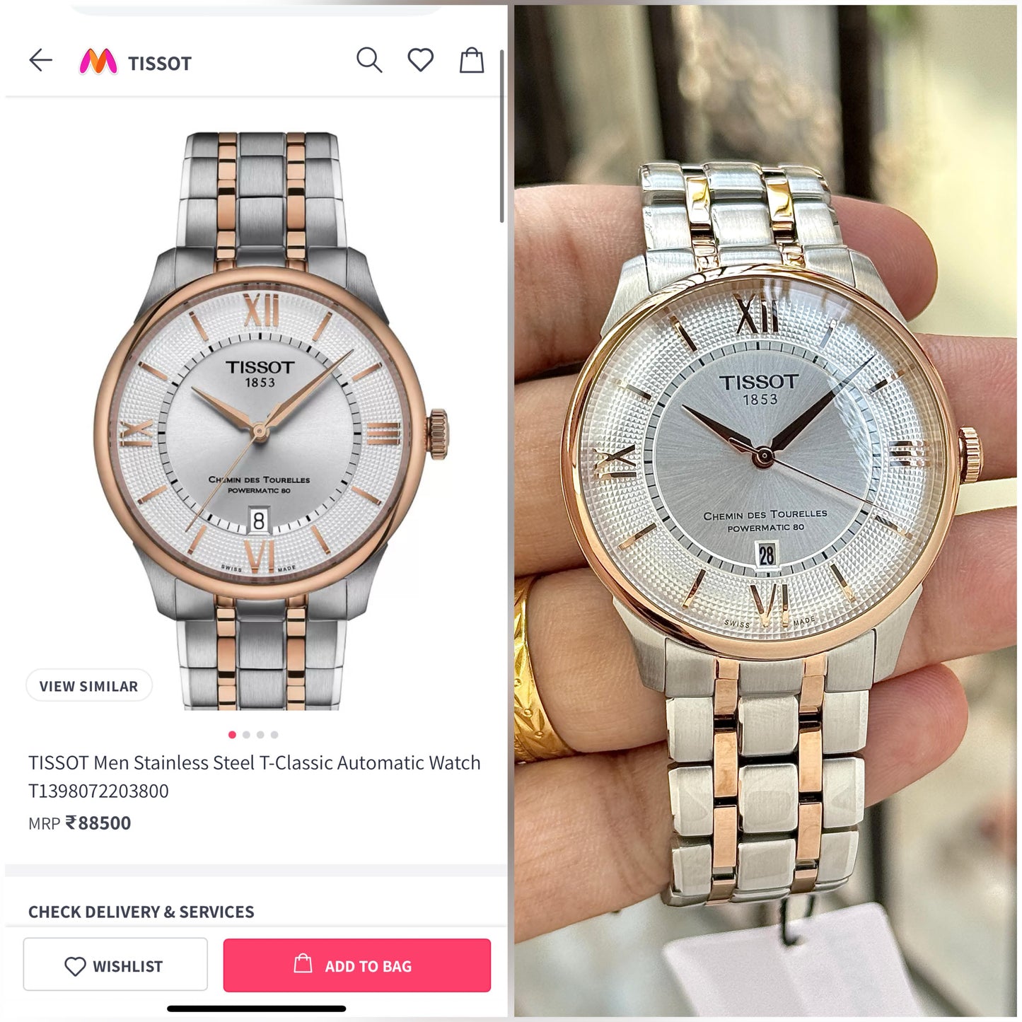 Tis.sot chemin des tourelles automatic