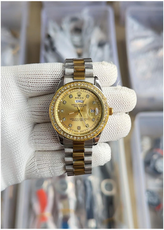 Rol.ex Oyster perpetual Day Date Diamond 40 Battery