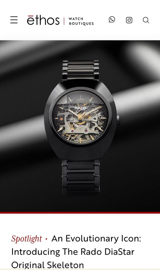 Ra.do Diastar Skeleton Black