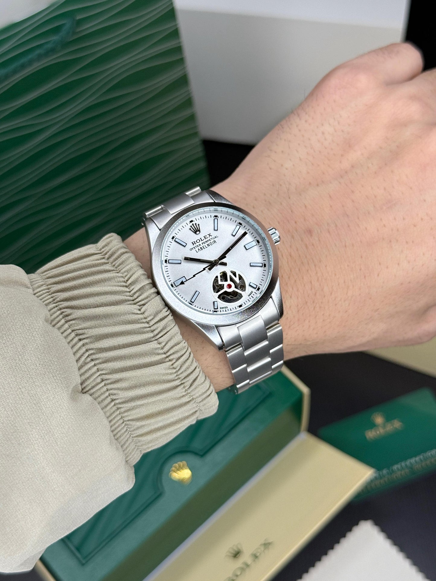 Rol.ex Oyster perpetual Label Noir Automatic