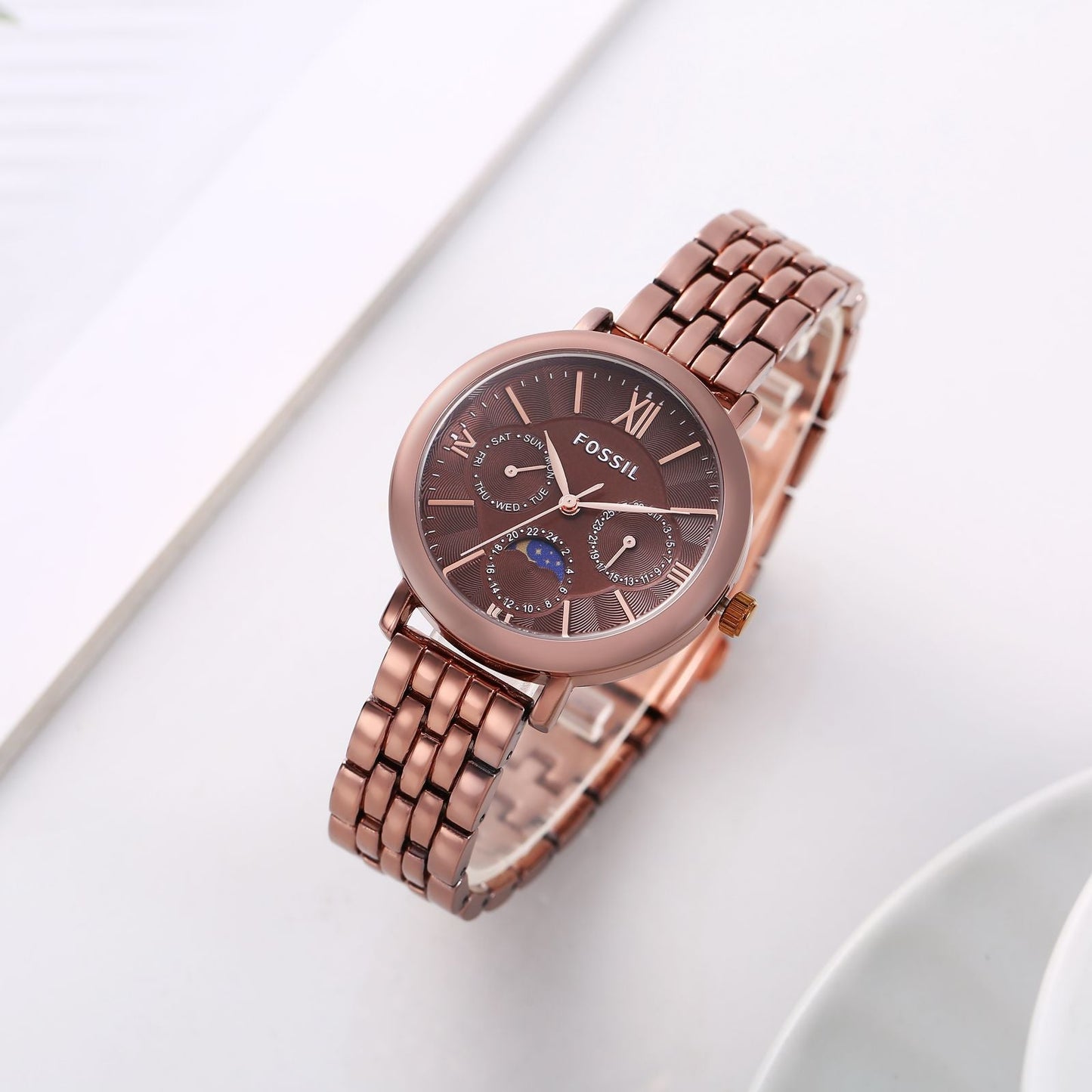 Fos.sil Es3121 Jacqueline Sun Moon Brown for her