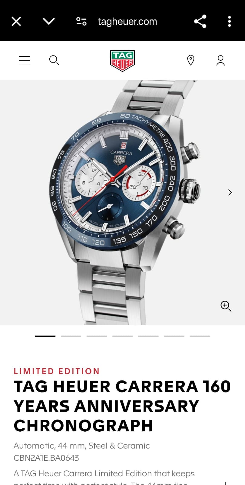 New Tag_heuer Carrera Calibre 02 Chronograph