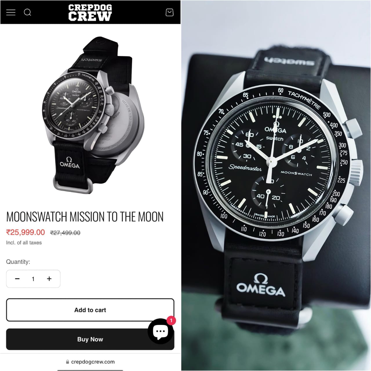 New Omega Speedmaster x S watch