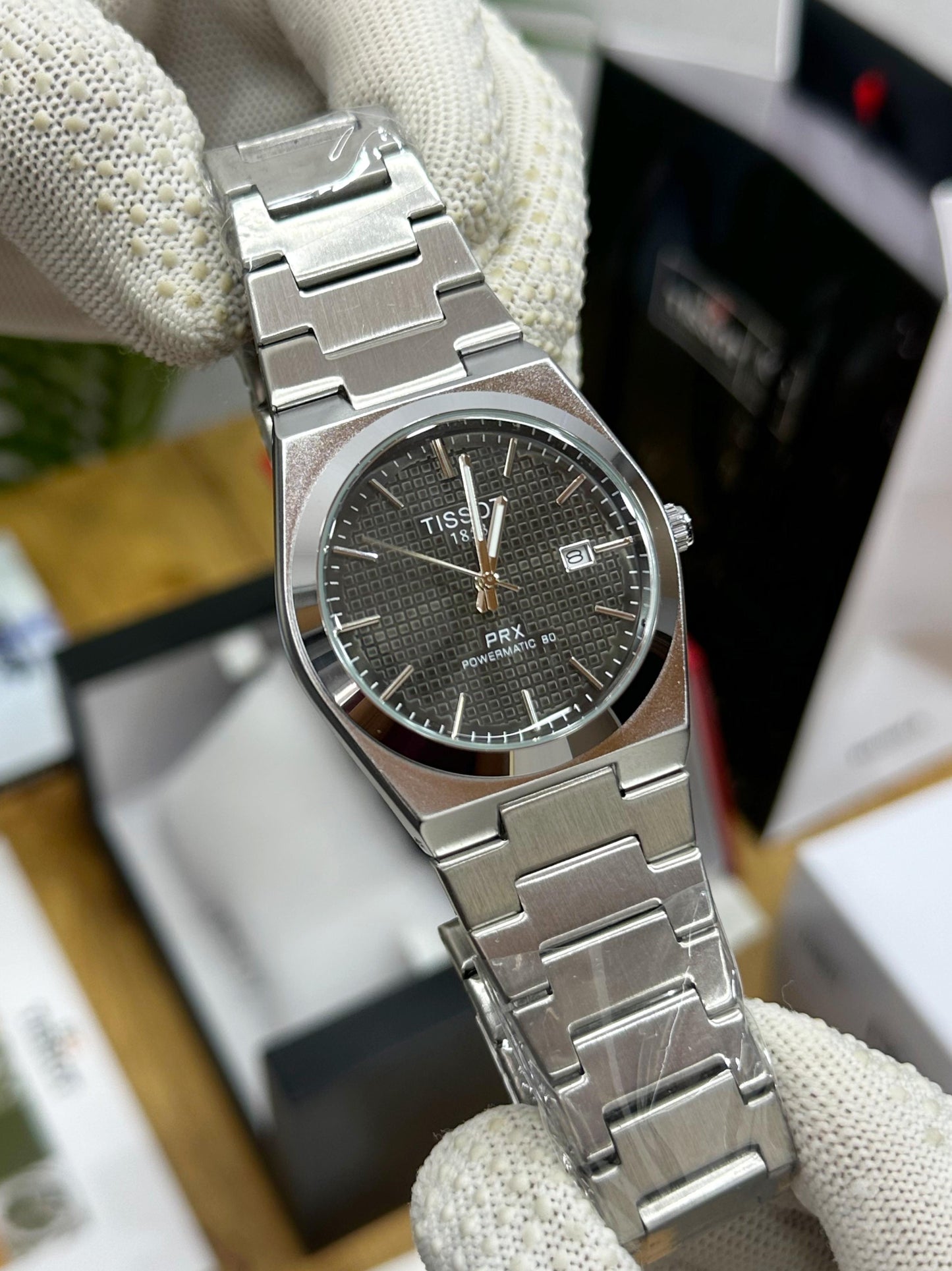 NEW TISSOT PRX POWERMATIC 80 SERIES BLACK DIAL