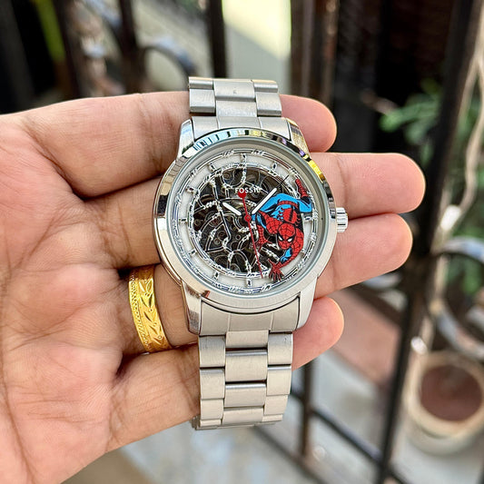 Fos.sil Mens Marvel x Limited Edition Automatic Steel Watch