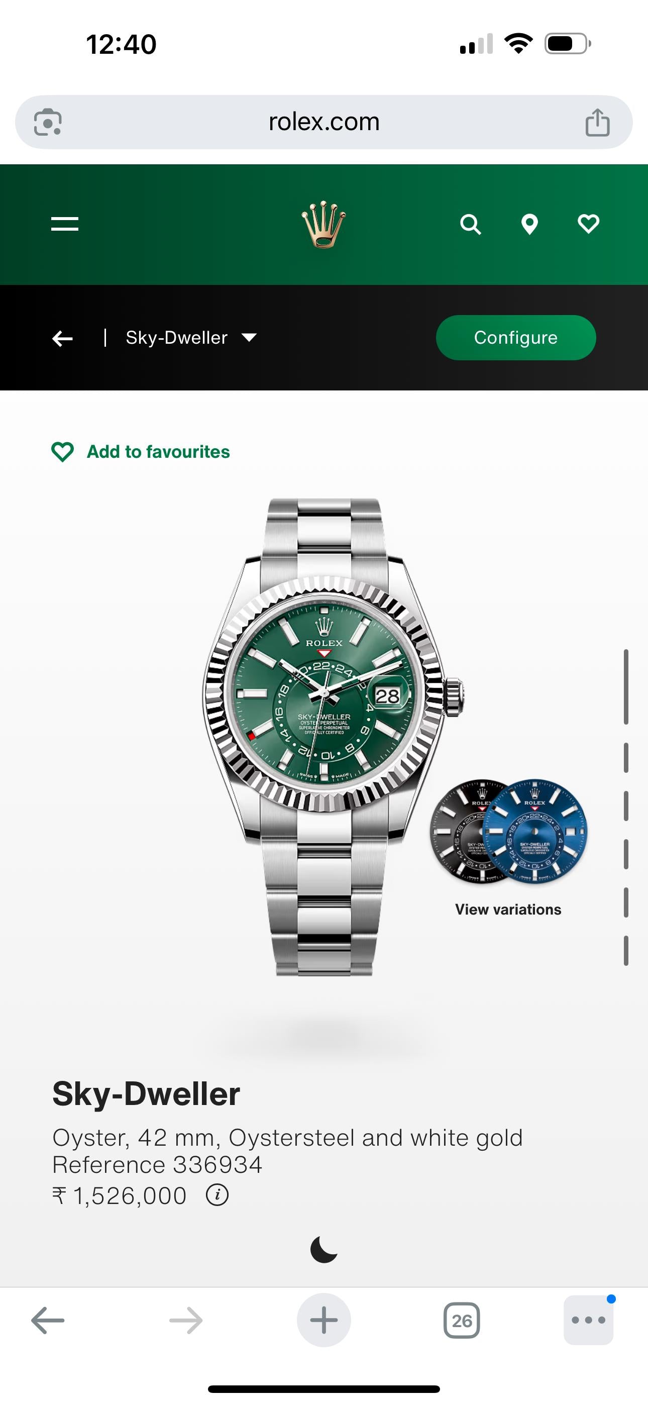 ROL.EX SKY-DWELLER Catalog Model