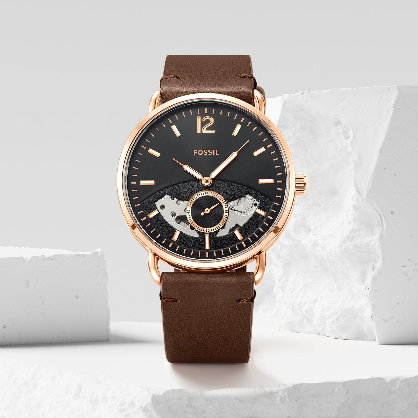 Fos.sil commuter twist automatic