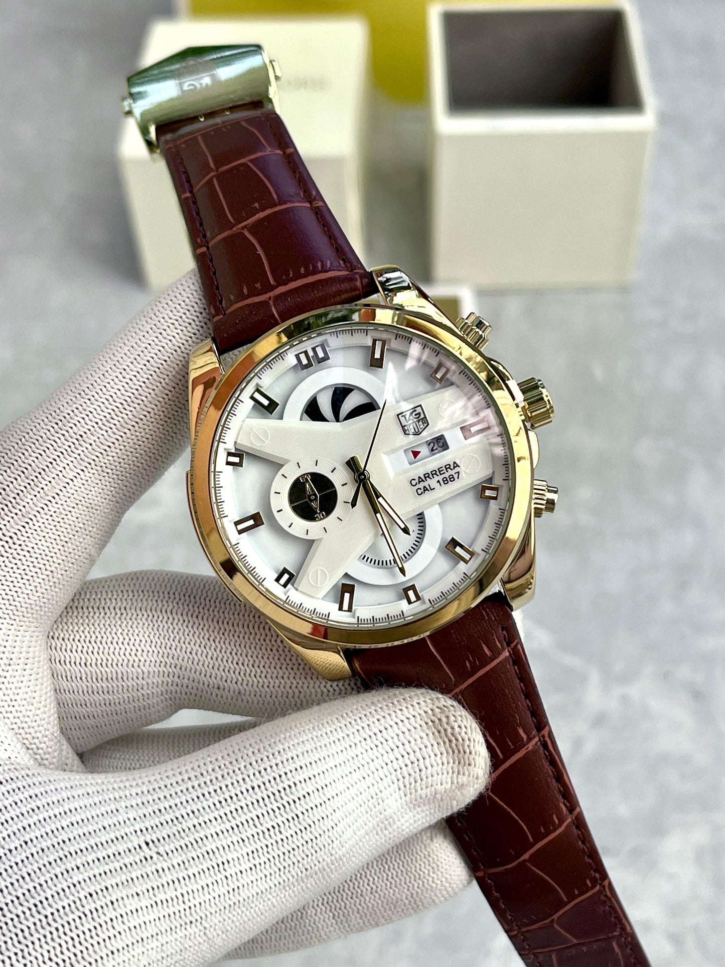 NewTag Cr7 Leather Belt Chronograph