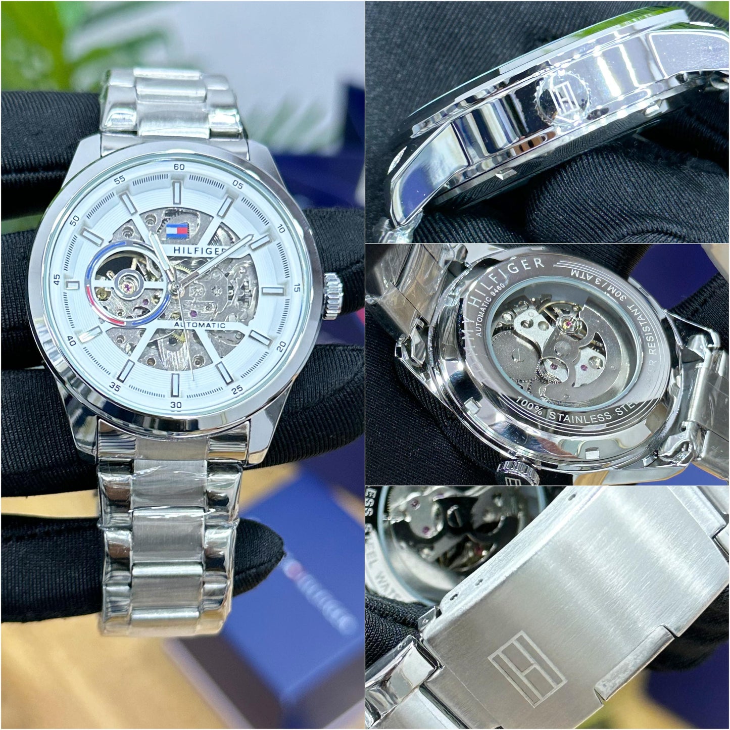 LATEST TOMMY HILFIGER OPEN HEART AUTOMATIC ALL STEEL