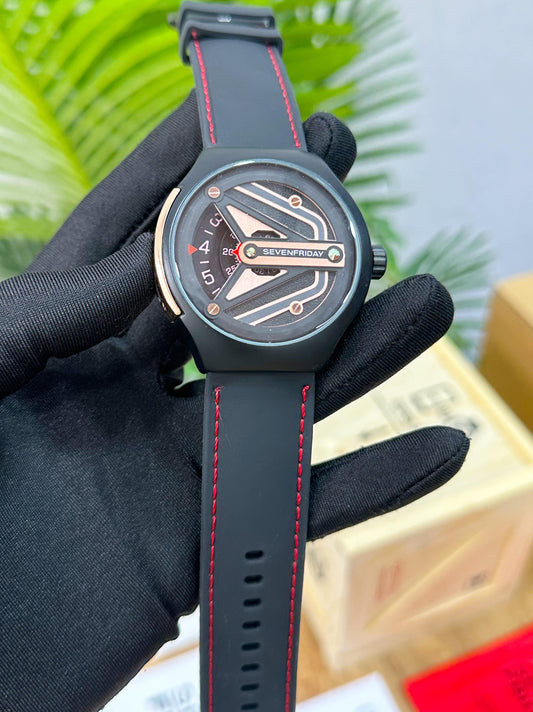 NEW & EXCLUSIVE SEVEN FRIDAY RED & BLACK