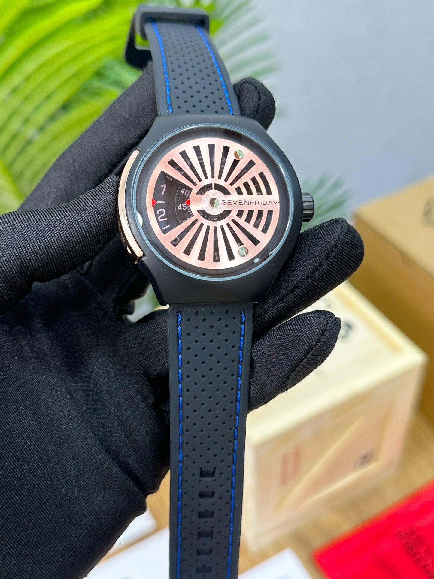 NEW & EXCLUSIVE SEVEN FRIDAY BLUE & BLACK