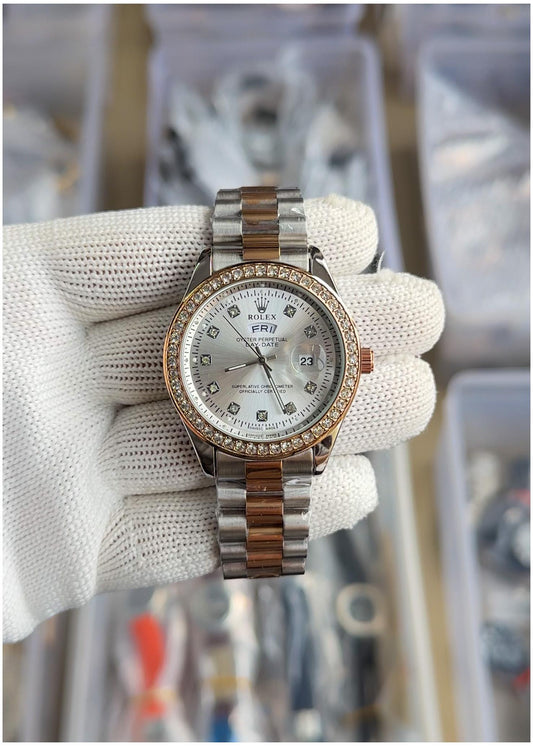 Rol.ex Oyster perpetual Day Date Diamond 40 Battery