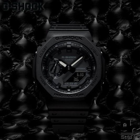 NEW G SHOCK GA-2100 ALL BLACK WITH ALL FEATURES