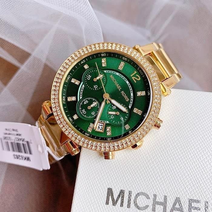 Mic.hael Kors Parker Gold-Green