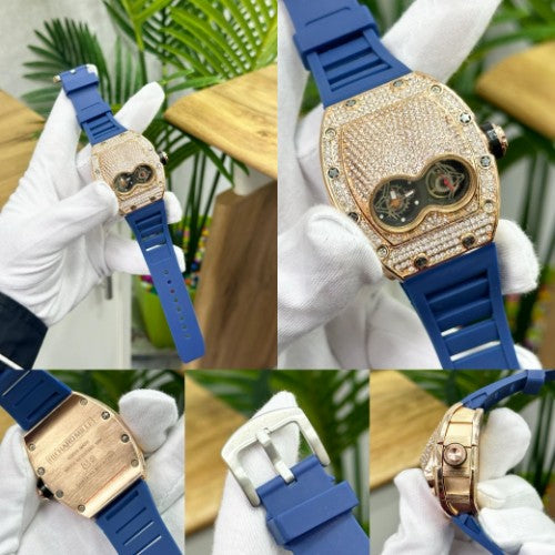 RICH.ARD MILLE BLUE FULL DIAMOND ICED